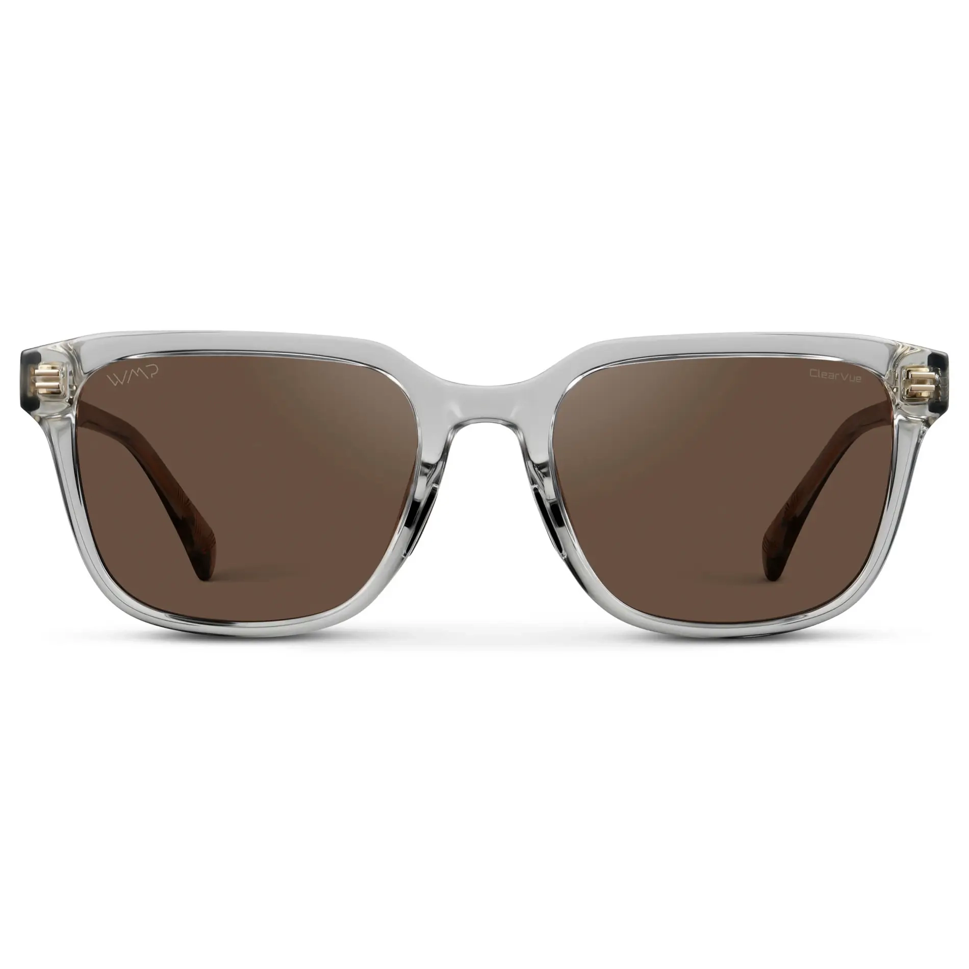Woods | Polarized - Crystal Ice Grey / Brown Lens