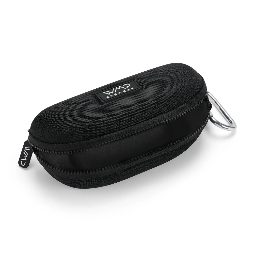 Performance Zipper Case in black with a carabiner clip